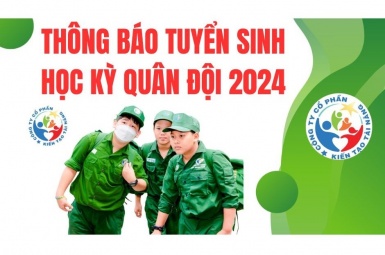 THÔNG BÁO TUYỂN SINH 8 KHOÁ HỌC KỲ TRONG QUÂN ĐỘI HÈ 2024.  